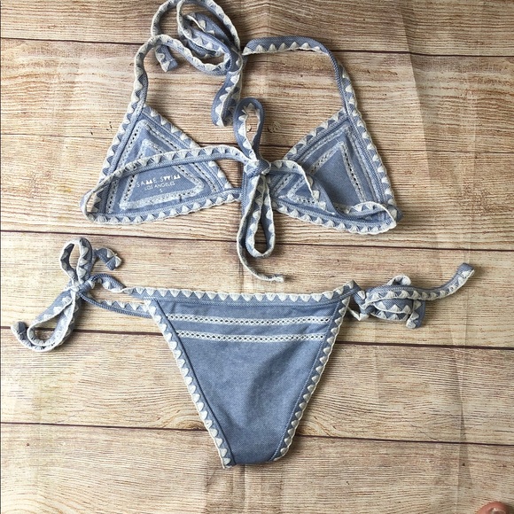 Same Swim Blue and White Bikini Set - Picture 5 of 8